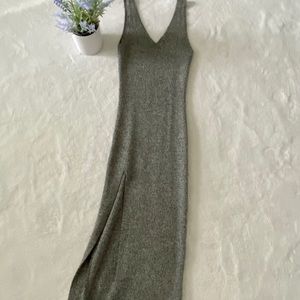 Debut long high slit dress size S
